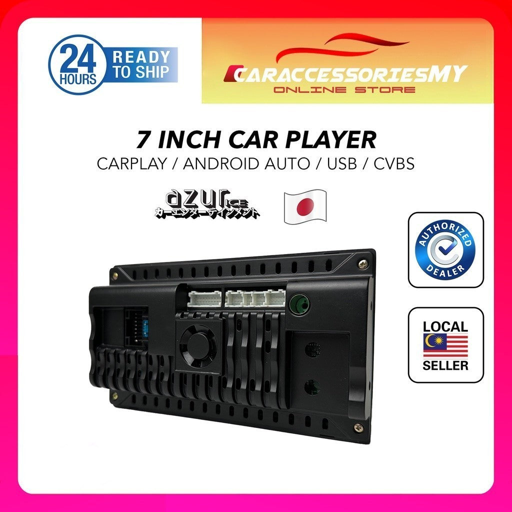Azur Ice Universal 7 Inch Double Din Car MP5 Bluetooth FM USB Player Mirror Link android auto apple carplay cvbs screen