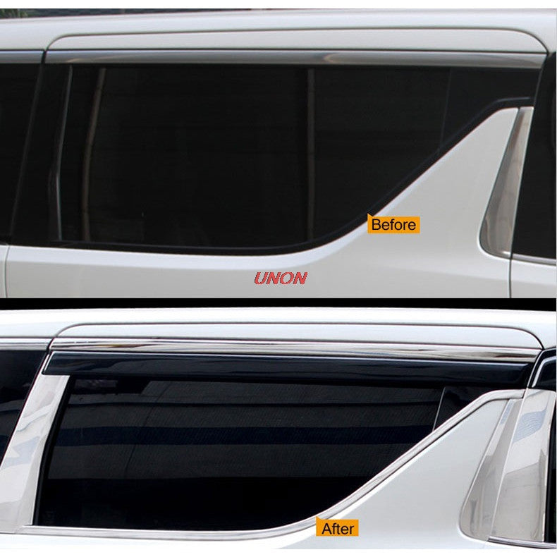 Toyota Alphard Vellfire AGH30 2015 Second Door Weather Strip Mall Door Chrome Window Moulding Chrome Cover Trim Garnish