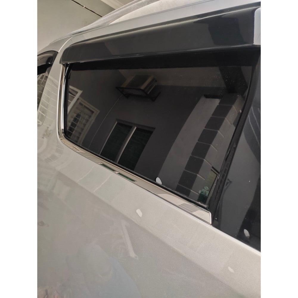 Toyota Alphard Vellfire AGH30 2015 Second Door Weather Strip Mall Door Chrome Window Moulding Chrome Cover Trim Garnish