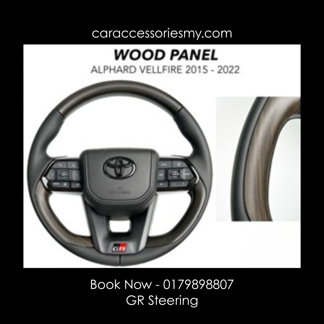 Toyota GR Vellfire Alphard Carbon fiber Steering sport stereng PnP All Model agh30 anh30 anh20 LC300