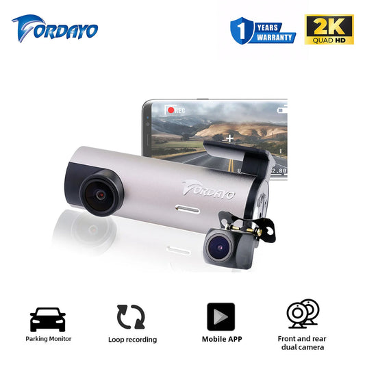 Fordayo FD-8031 2K QHD dash cam car recorder with hard wire kit