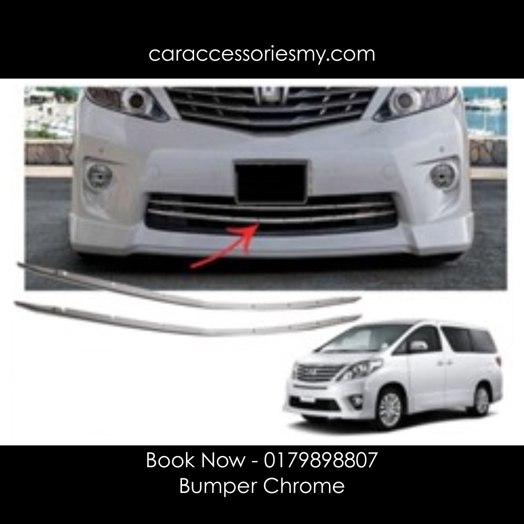 Toyota Alphard anh20 Series 2012 to 2014 G/X Front Bumper Grille Chrome Garnish trim lining