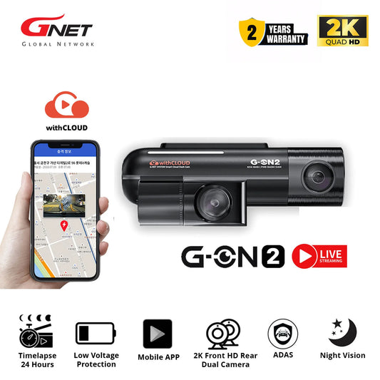 GNET G-ON2 2K QHD Dash Cam made in korea