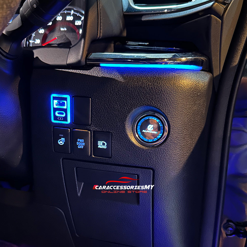 Toyota Alphard Vellfire AGH30 Crystal Push Start Button