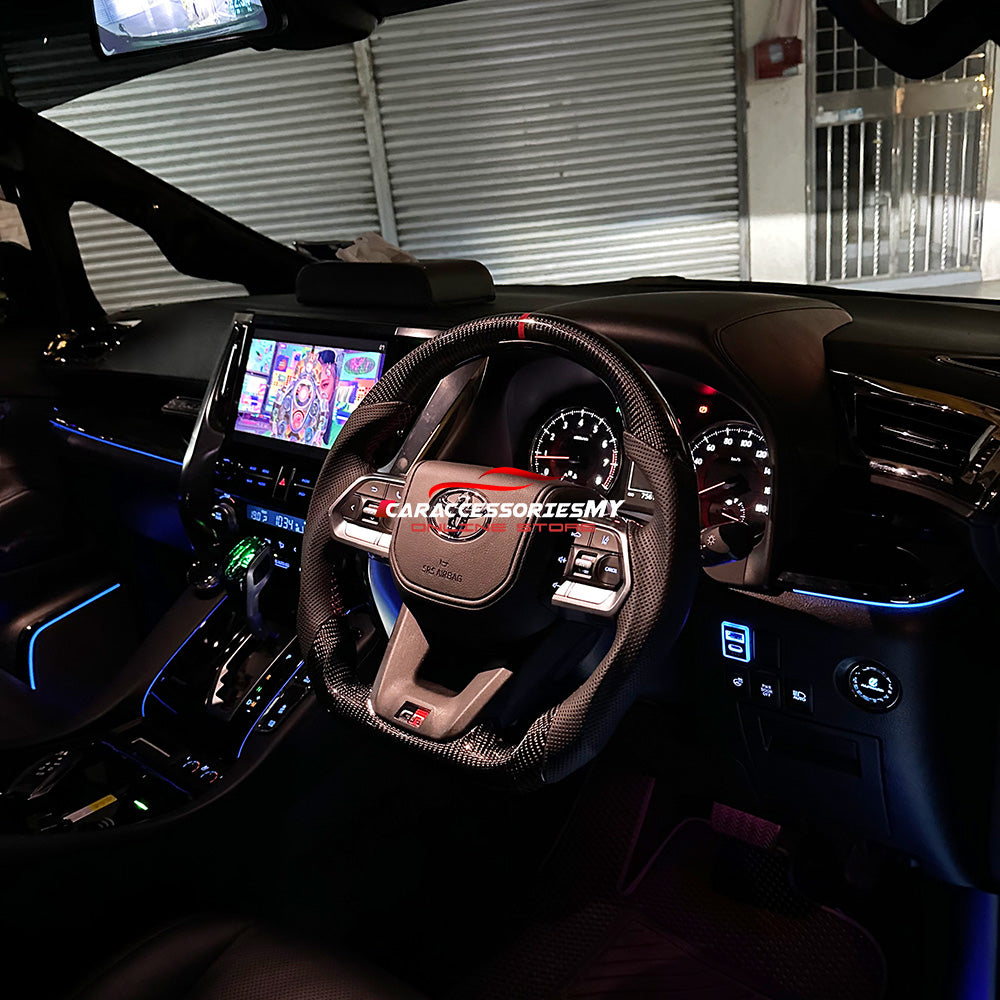 Toyota Alphard Vellfire AGH30 Carbon GR Steering Wheel