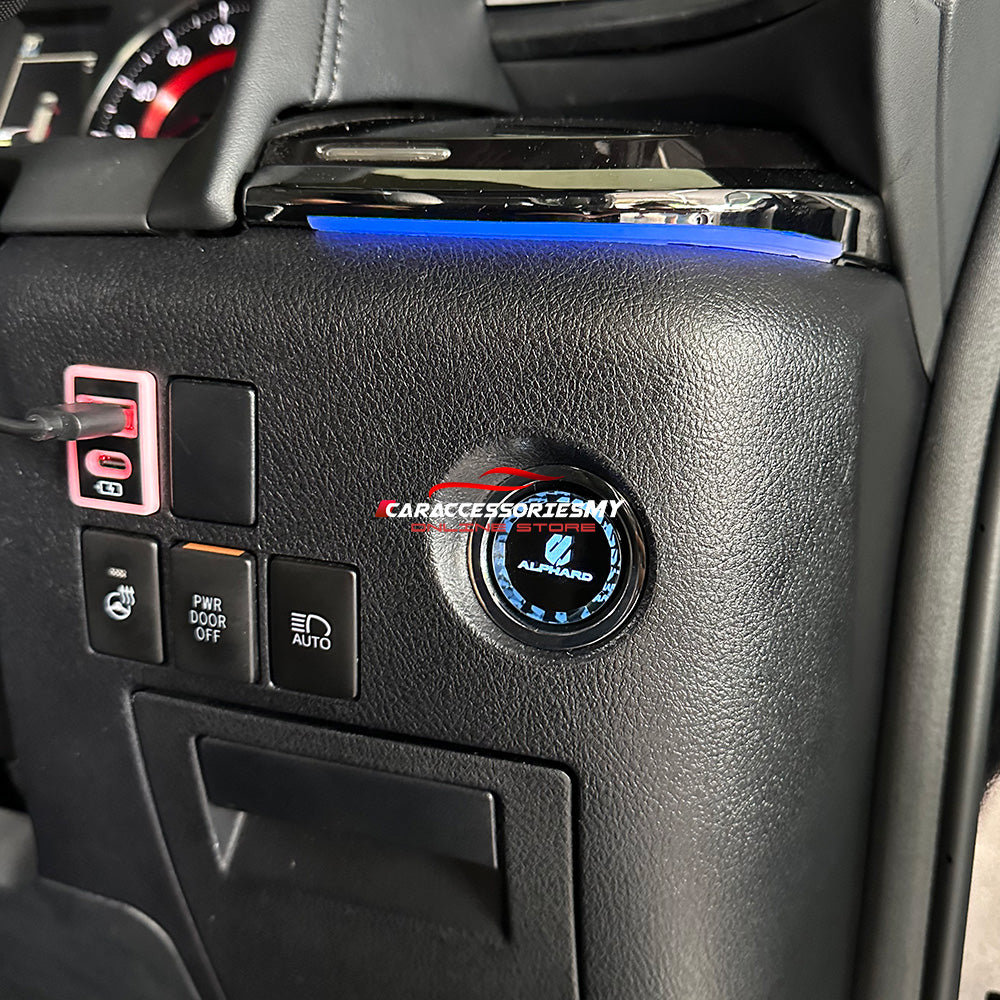 Toyota Alphard Vellfire AGH30 Crystal Push Start Button