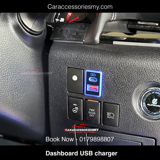 Toyota Alphard Vellfire AGH30 Dashboard USB Charger EX227S