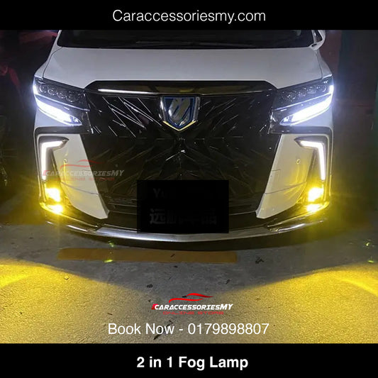 3 Colors LED Fog Lamp Toyota Alphard Vellfire AGH30 EX566