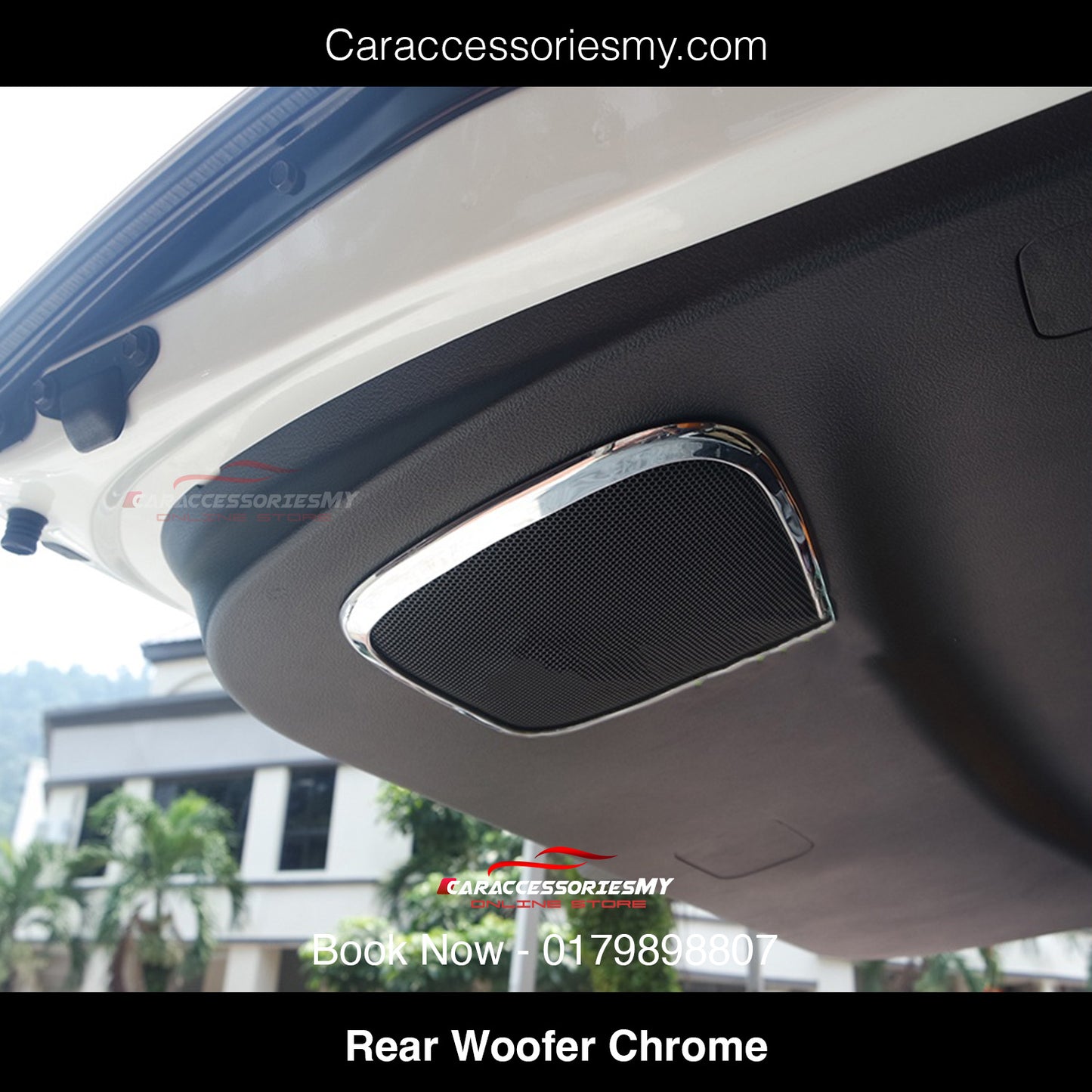 Toyota Alphard Vellfire AGH30 rear woofer chrome YH507