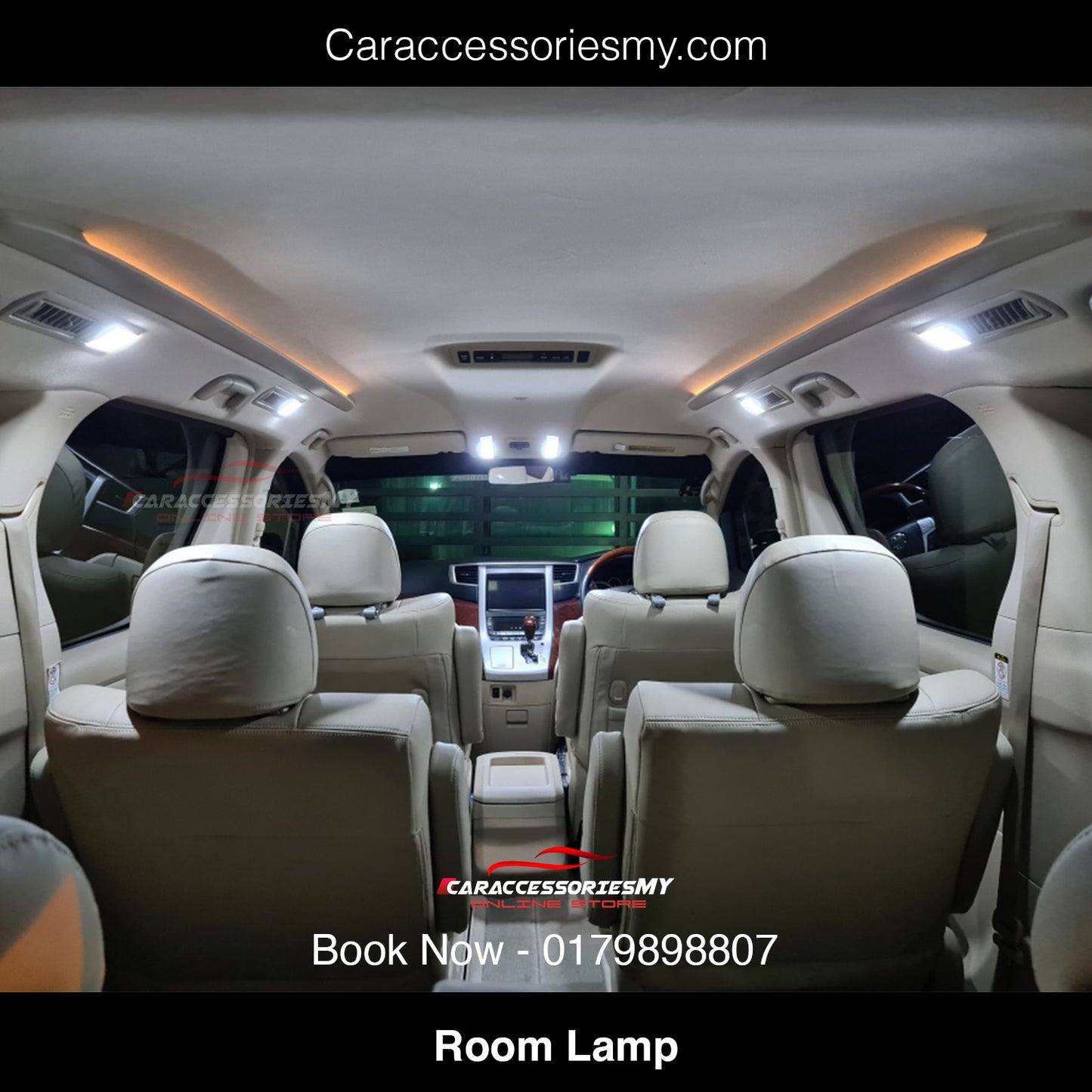 Toyota Vellfire Anh20 interior light Room LED Lamp set 7 pcs bright white light TV102