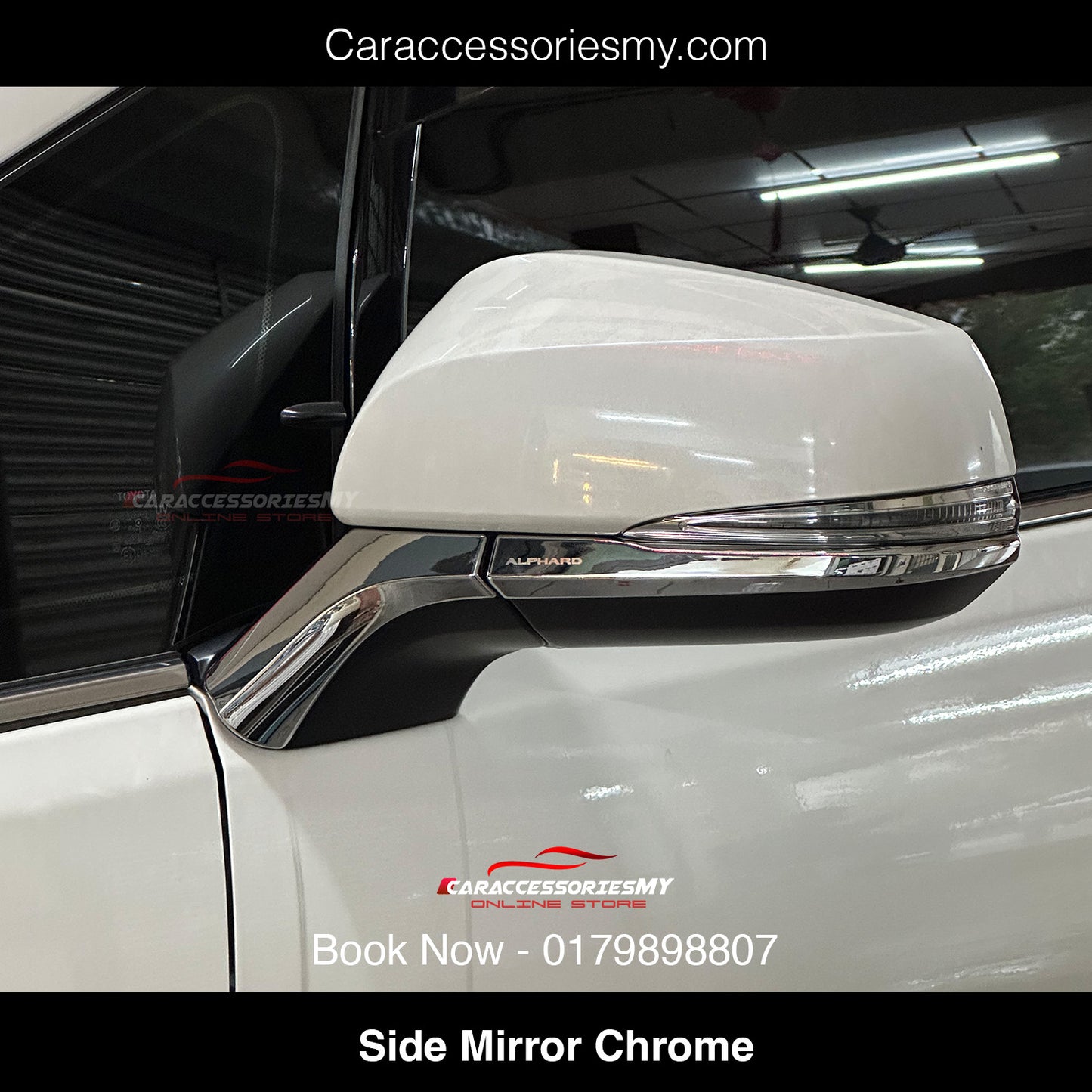 Toyota Alphard Vellfire Side Mirror Chrome cover YH525