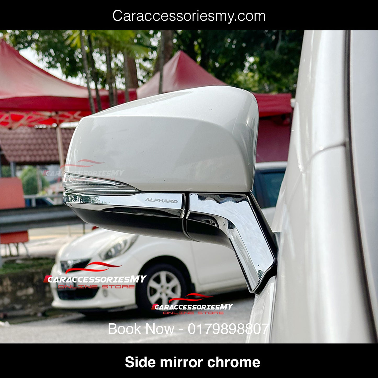 Toyota Alphard Vellfire Side Mirror Chrome cover YH525