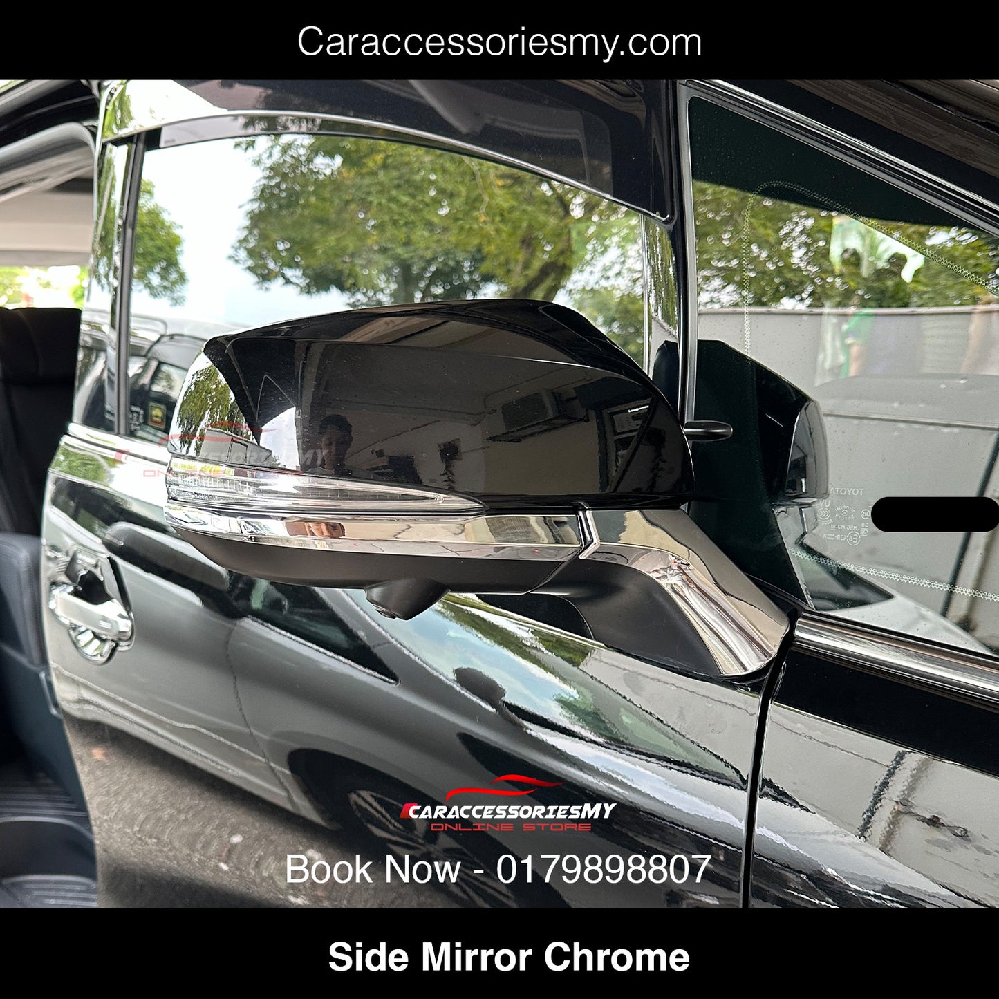 Toyota Alphard Vellfire Side Mirror Chrome cover YH525