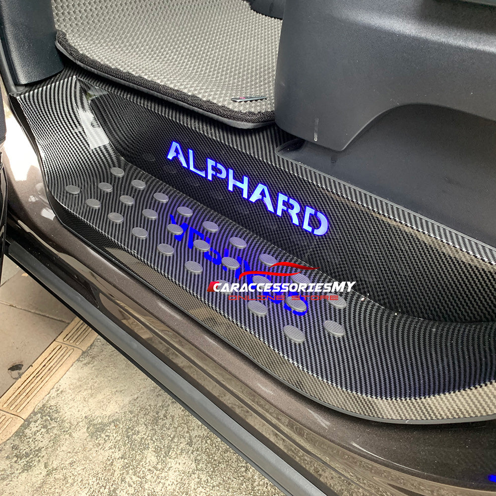 Toyota Alphard Vellfire AGH30 Side Step Sill Plate Carbon