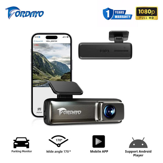 Fordayo V8 android player Front Dashcam with wifi connection