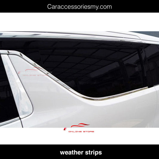 Toyota Alphard Vellfire AGH30 2015 Second Door Weather Strip Mall Door Chrome Window Moulding Chrome Cover Trim Garnish