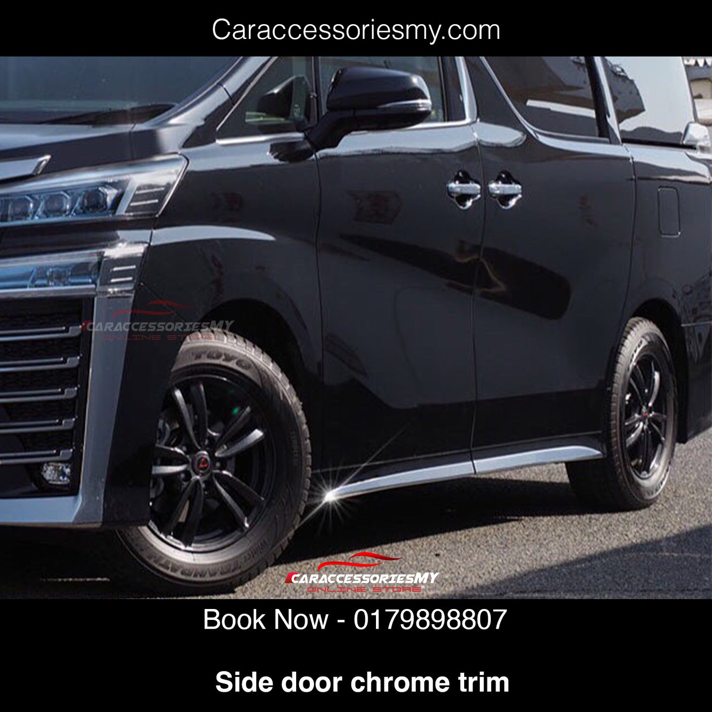 Toyota Alphard Vellfire AGH30 Door side chrome trim YH613